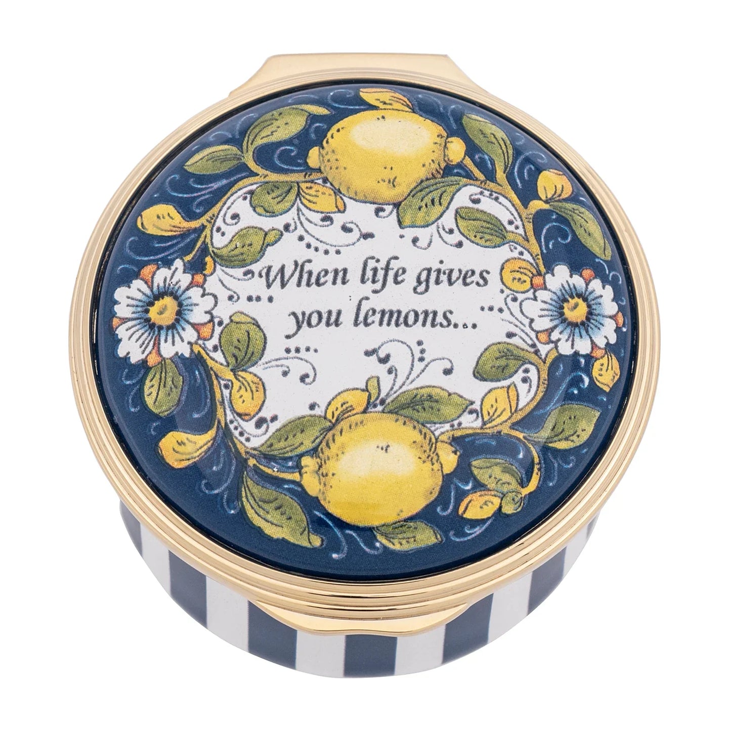 Halcyon Days When Life Gives you Lemons Enamel Box