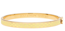 Halcyon Days Buttercup Salamander 6mm Skinny Gold Hinged Bangle