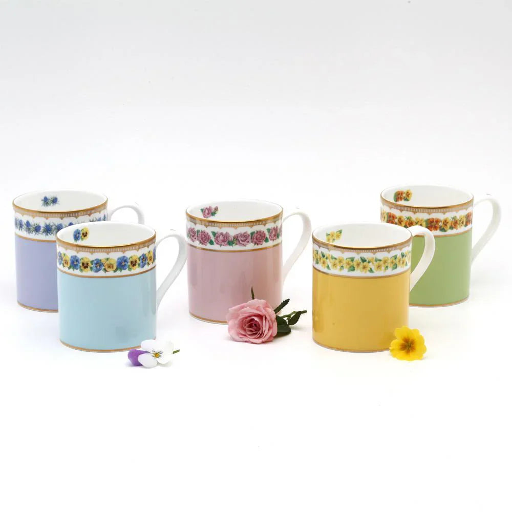 Halcyon Days Blue Mug Shell Garden