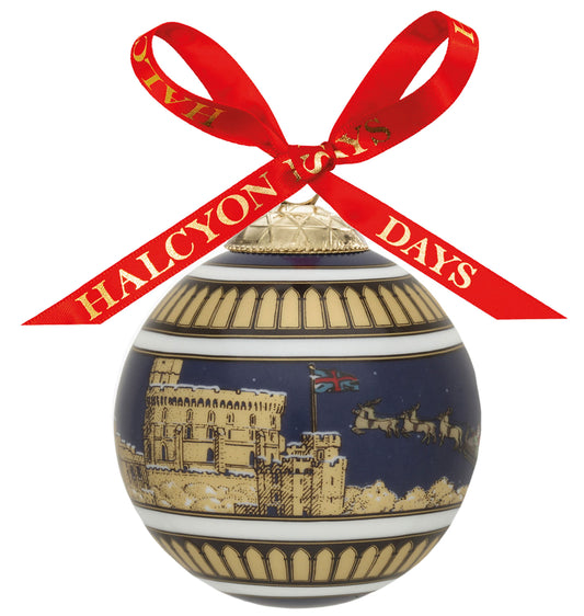 Halcyon Days Windsor Castle Bauble at Christmas