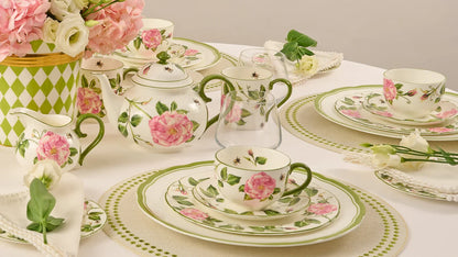 Halcyon Days King's Rose 6" Audley Plate