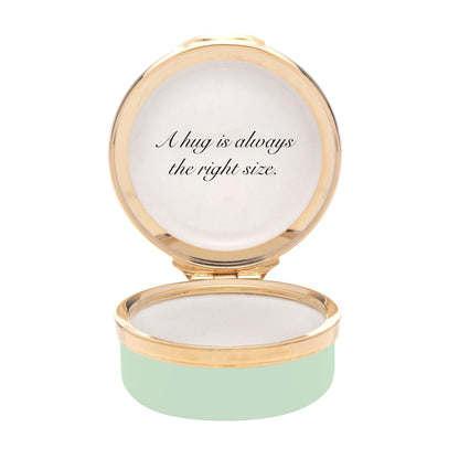 Halcyon Days Winnie the Pooh - hug - enamel box