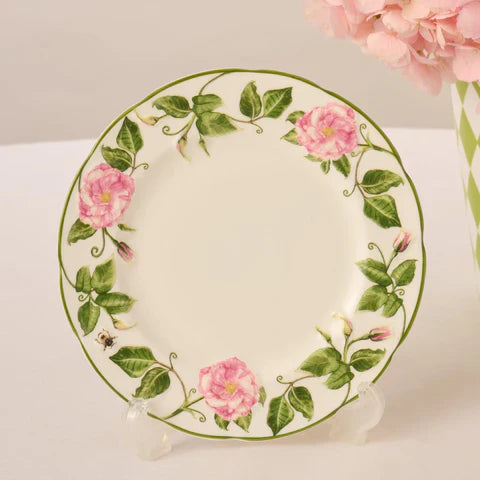 Halcyon Days King's Rose 6" Audley Plate