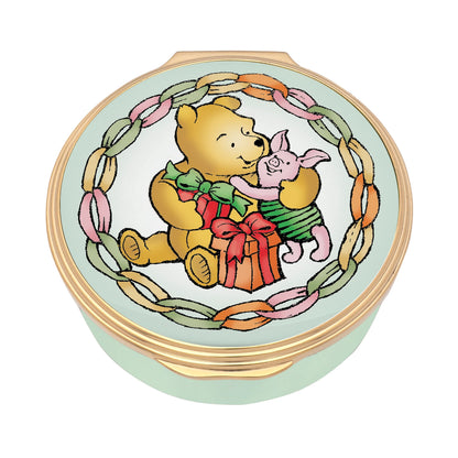Halcyon Days Winnie the Pooh - hug - enamel box