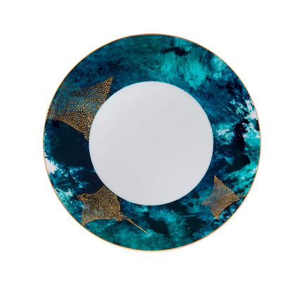 Haviland Large Dinner Plate Océan Bleu