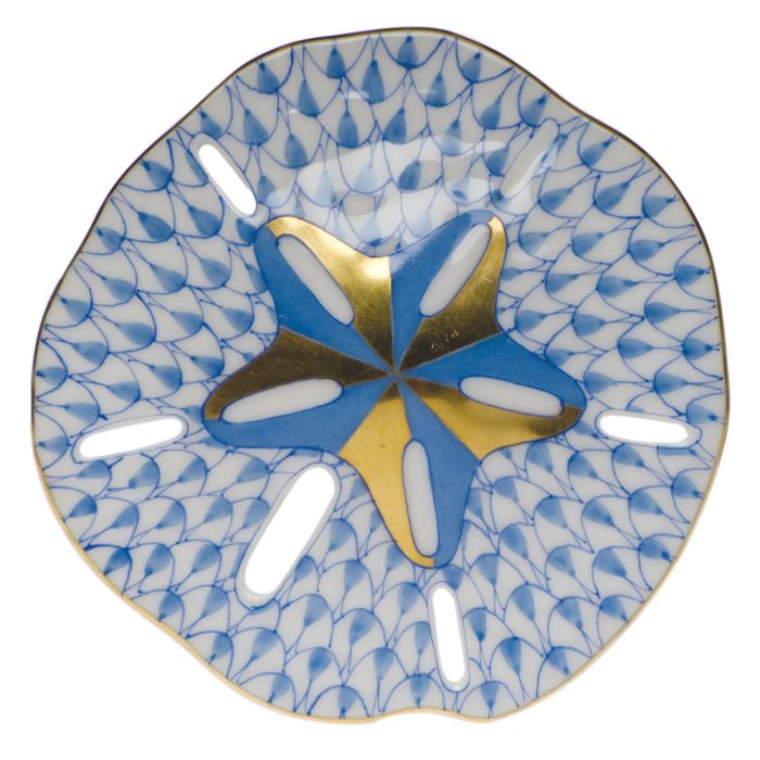 Herend Blue SAND DOLLAR 3in D