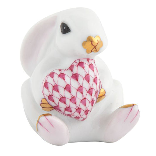 Herend Bunny with Raspberry Heart