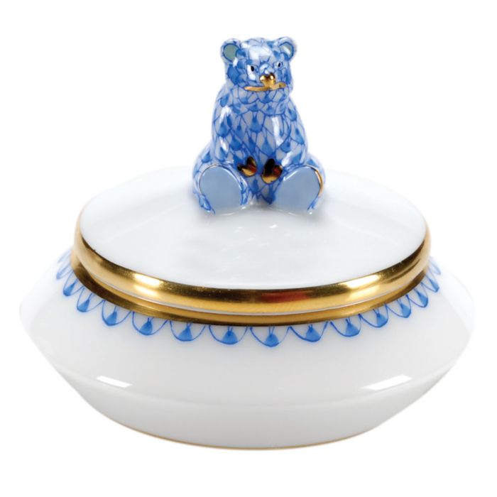 Herend First Curl Box Blue