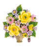 Stanley Hagler N.Y.C. Basket of Yellow Roses Brooch
