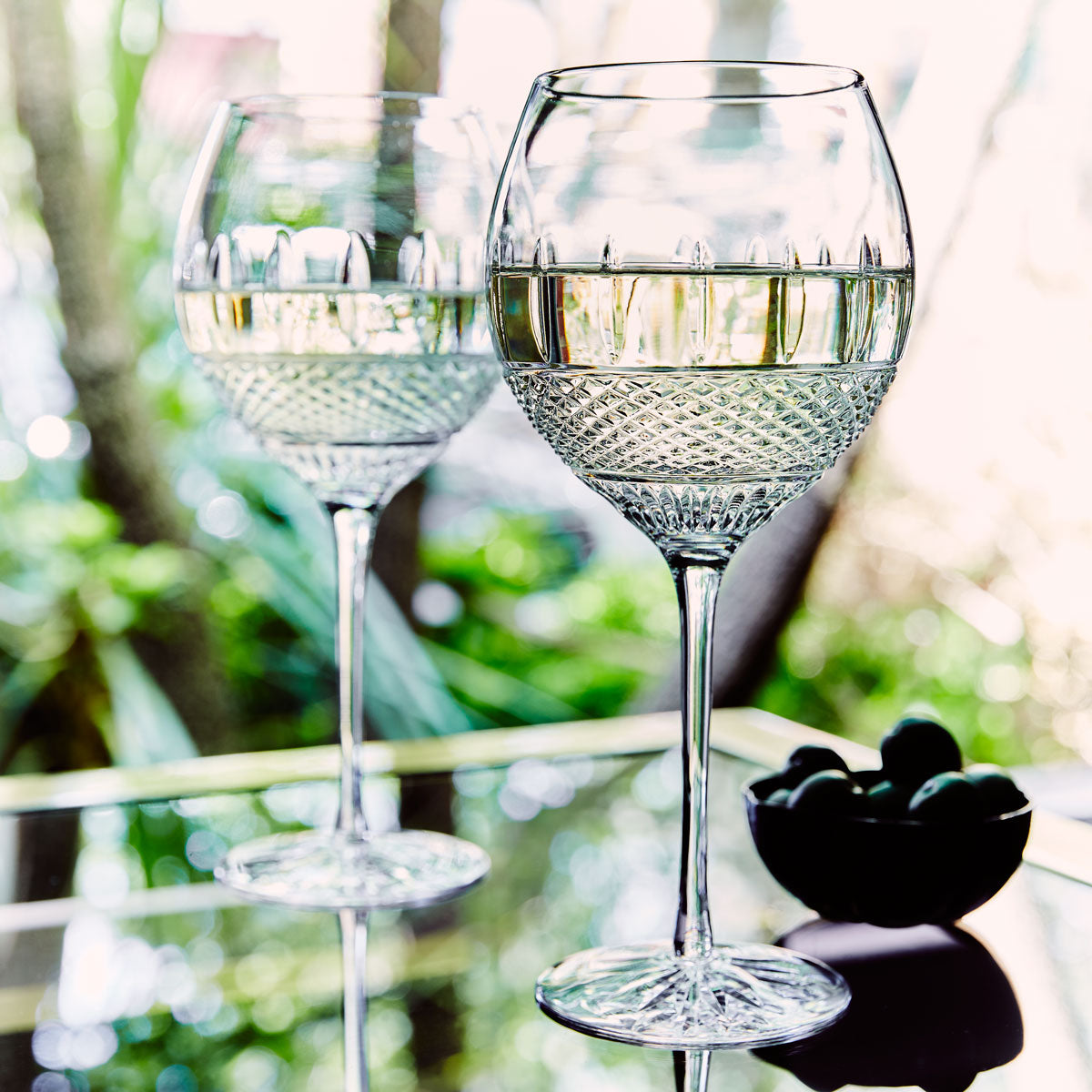 Waterford Irish Lace White Wine Glasses, Set of 2