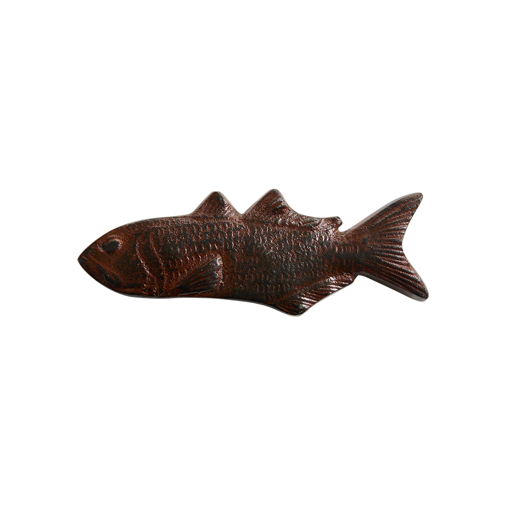 Jan Barboglio Iron Fish Paperweight Catch