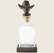 Jan Barboglio Vaquero Cowboy Decanter with Coaster