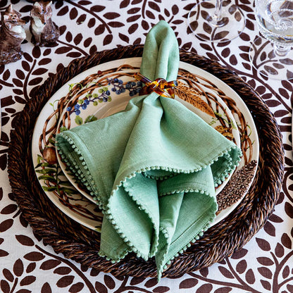 Juliska Napkin: Berry Trim - Watercress