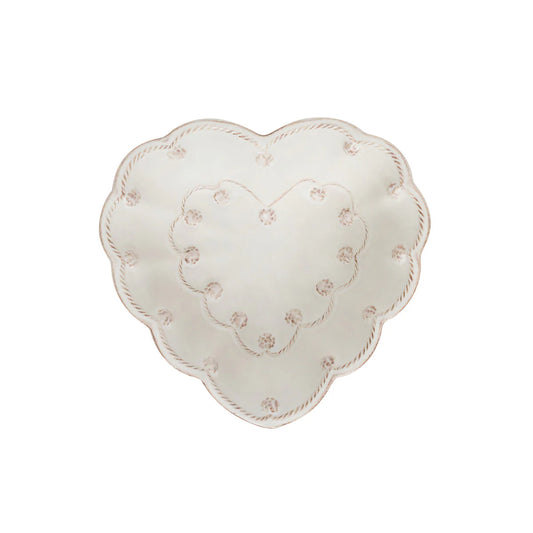 Juliska  Berry & Thread 6.5" Heart Bowl - Whitewash