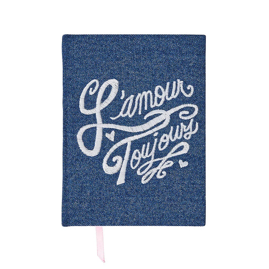Juliska L'Amour Toujours 6" x 8" Journal - Denim