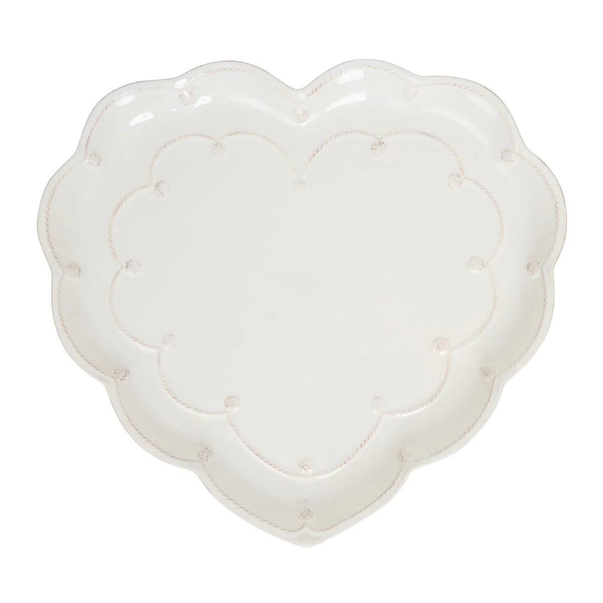Juliska Berry & Thread 15" Heart Platter - Whitewash