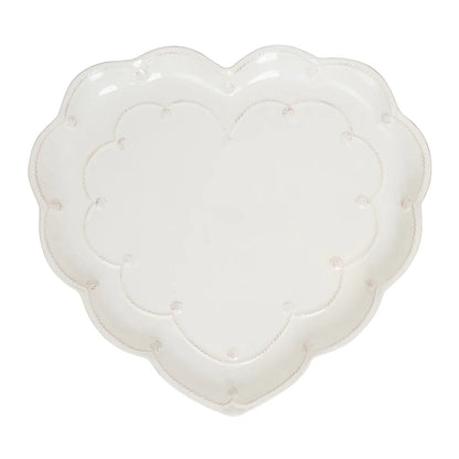 Juliska Berry & Thread 15" Heart Platter - Whitewash