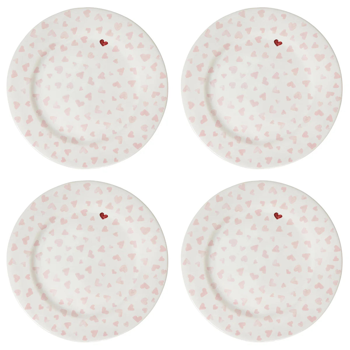 Juliska Love You More Dessert/Salad Plate Set/4 - Pink