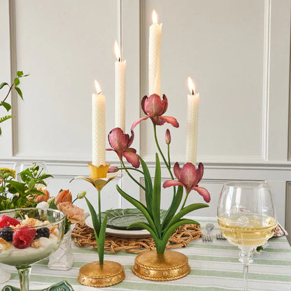 Juliska Daffodil 9" Candlestick Meadow Walk - Yellow