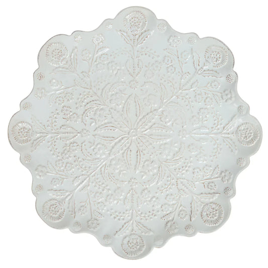 Juliska Thistle Charger Berry & Thread Whitewash