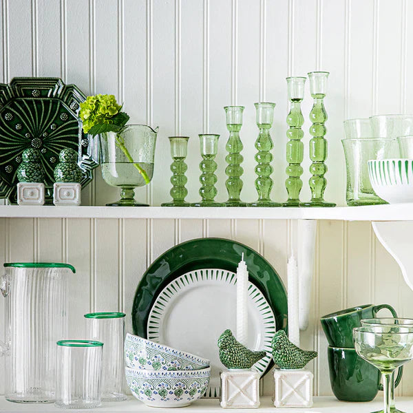 Juliska  Bird Topiary Candlestick Berry & Thread Set of 2