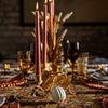Juliska Forest Walk Pumpkin & Vine Double Candlestick Holder - Gold