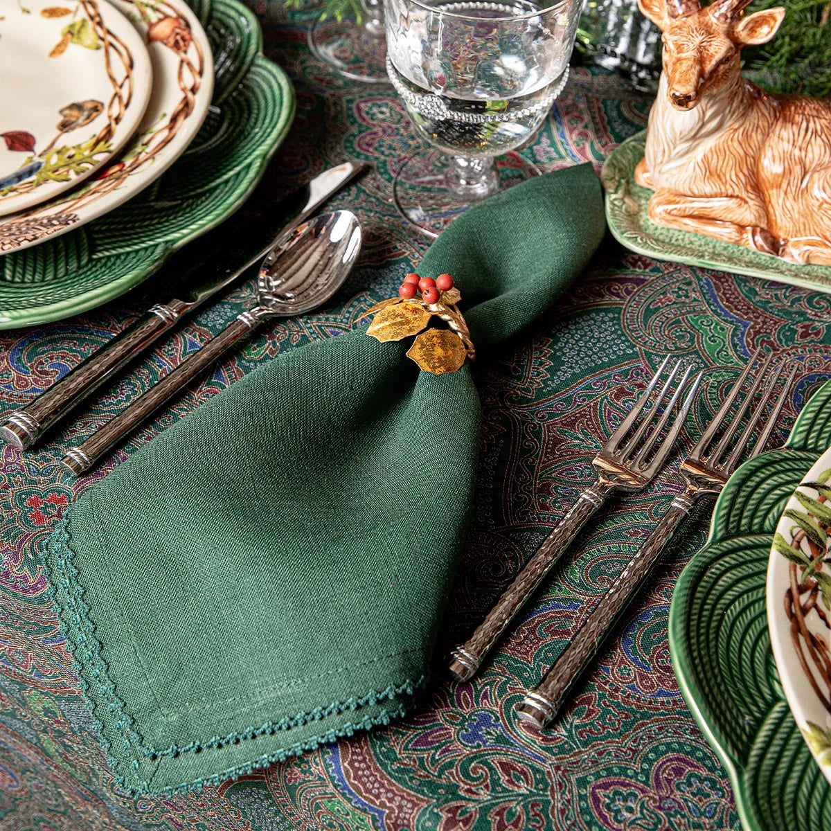 Juliska Berry Scallop Napkin Set/4 - Evergreen