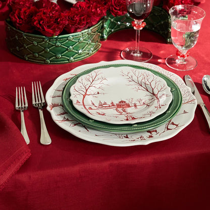 Juliska 60" x 120"  Ruby Berry Scallop Tablecloth