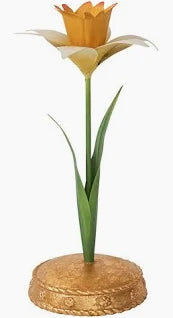 Juliska Daffodil 9" Candlestick Meadow Walk - Yellow