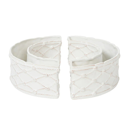 Juliska Whitewash Half Circle Vase Berry & Thread Petite Parterre Garden Set/2