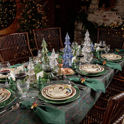 Juliska Paisley 60" x 120" Tablecloth - Evergreen