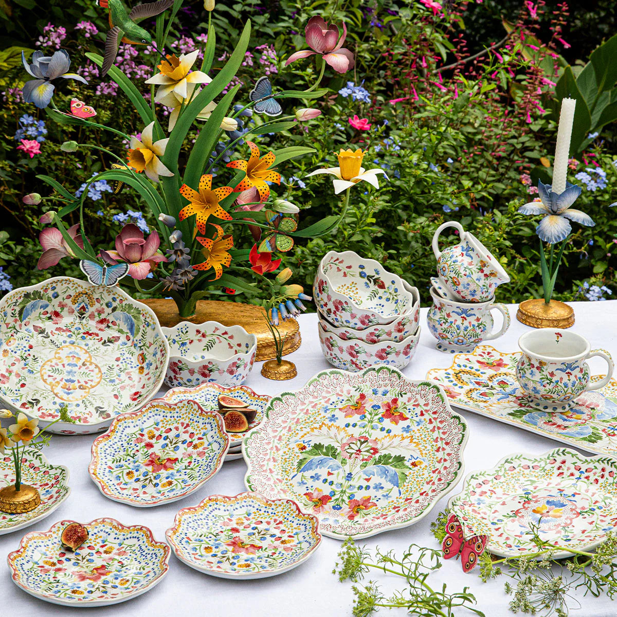 Juliska Sofia Side/Cocktail Plate Set/4 - Multi