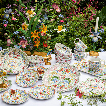 Juliska Sofia Side/Cocktail Plate Set/4 - Multi
