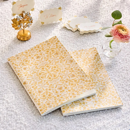 Juliska Thistle 7" x 10" Paper Journal  Berry & Thread  - Gold/Silver