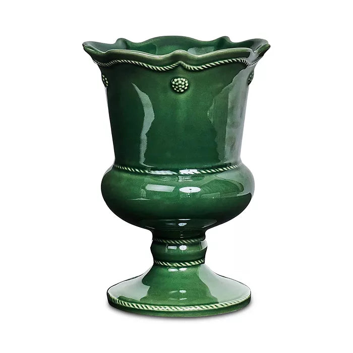 Juliska Basil Green Petite Parterre Garden 8" Vase Berry & Thread