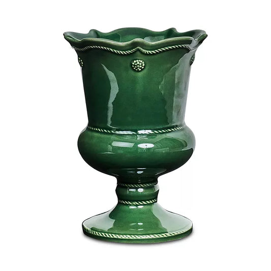 Juliska Basil Green Petite Parterre Garden 8" Vase Berry & Thread