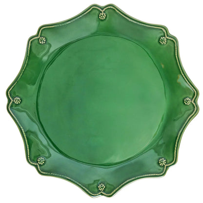 Juliska Basil Scalloped Charger Platter Berry & Thread