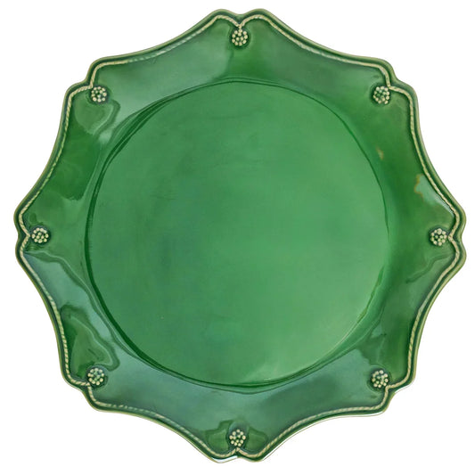 Juliska Basil Scalloped Charger Platter Berry & Thread