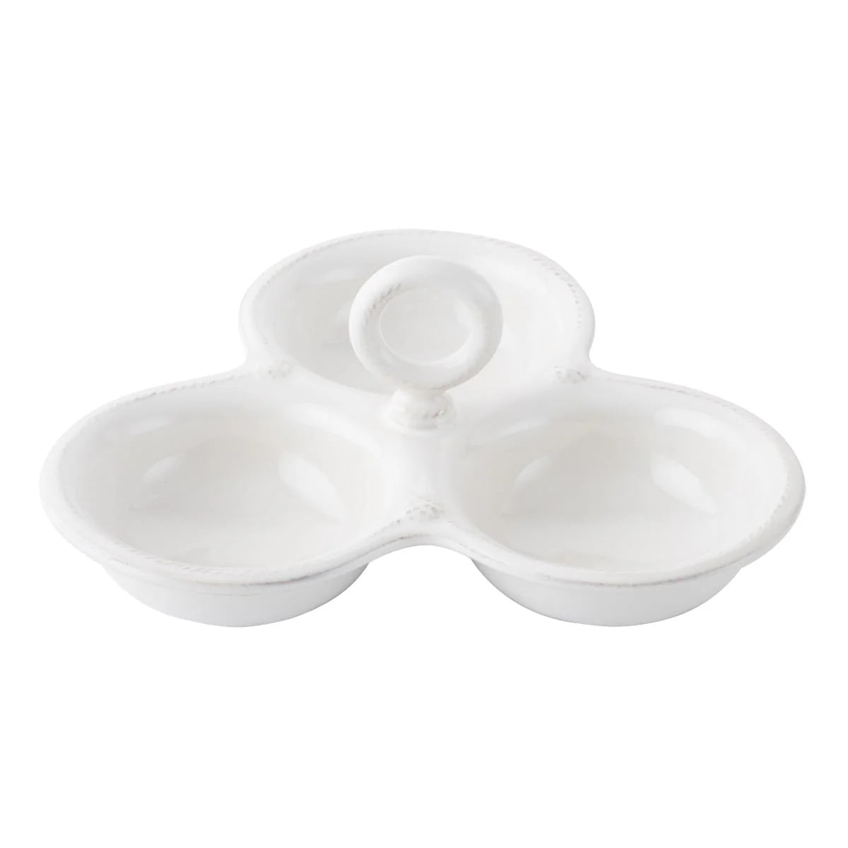 Juliska Triple Bowl Server Berry Thread - Whitewash
