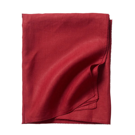 Juliska 60" x 120"  Ruby Berry Scallop Tablecloth