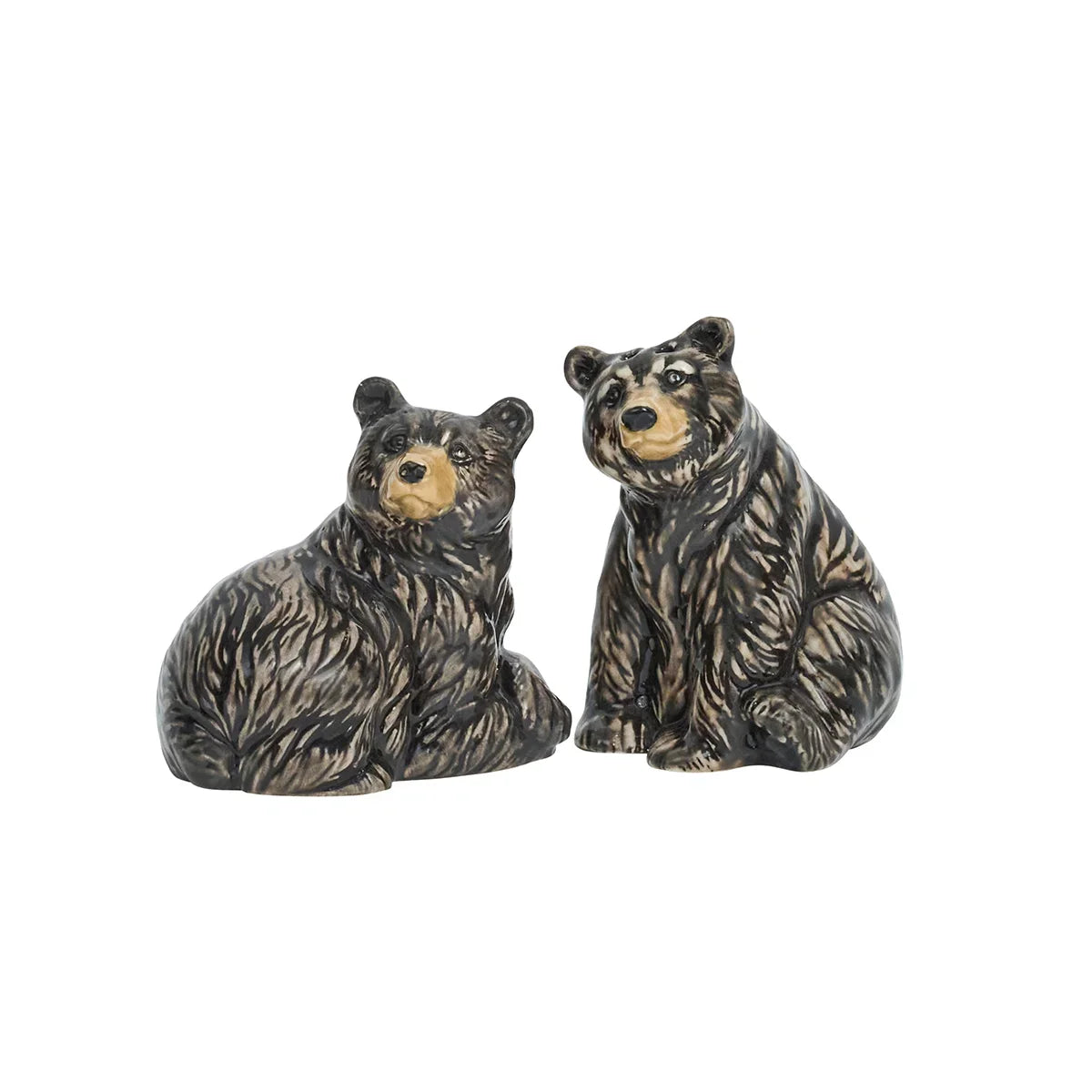 Juliska Black Bear Salt and Pepper Shakers Set/2pc Clever Creatures
