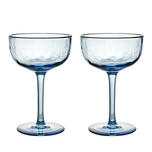 Juliska Chambray Puro Cocktail Coupe Set of Two Juliska