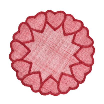 Juliska Heart Placemat - Pink