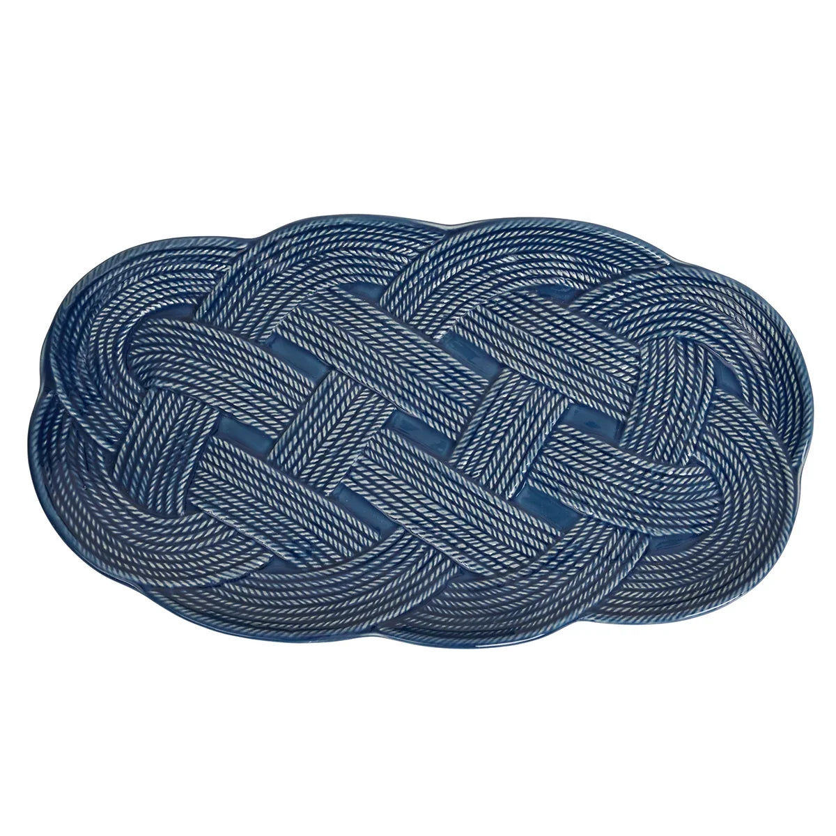 Juliska Denim Hostess Tray Mystic Knot