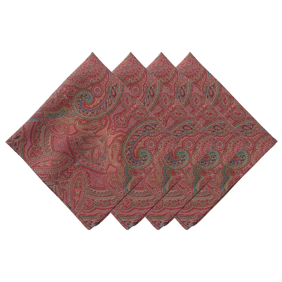 Juliska Ruby Paisley Napkin Set of 4