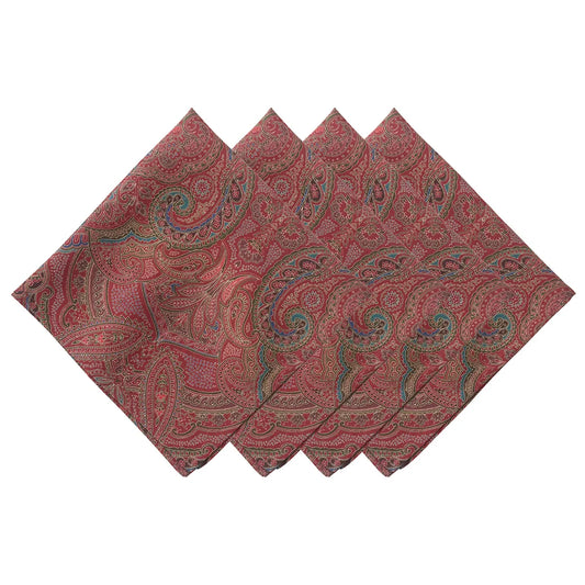 Juliska Ruby Paisley Napkin Set of 4