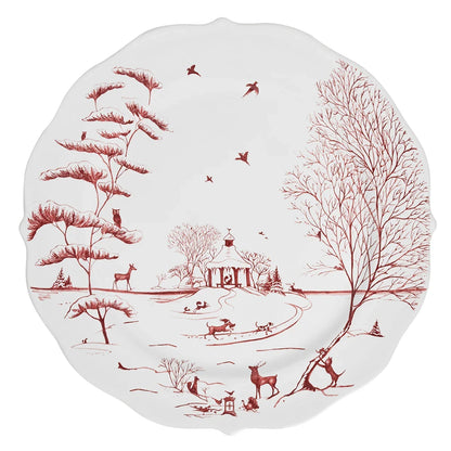 Juliska Ruby Charger Country Estate Winter Frolic