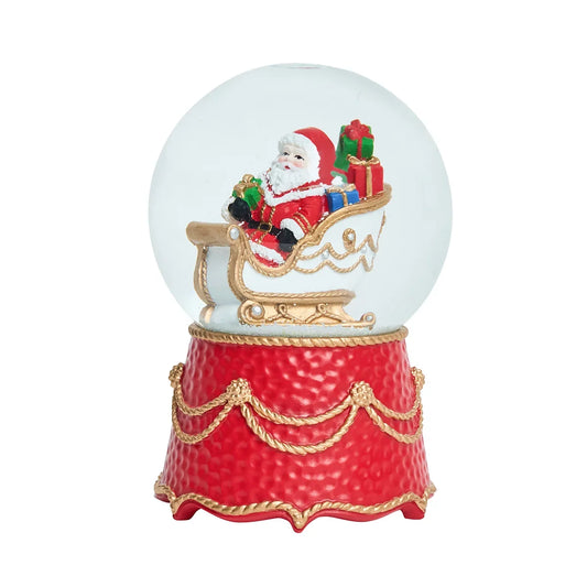 Juliska Santa in Sleigh Snow Globe Berry & Thread North Pole