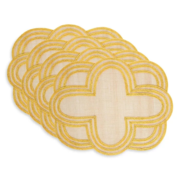 Juliska  Sunshine Yellow Scallop Stripe Placemat