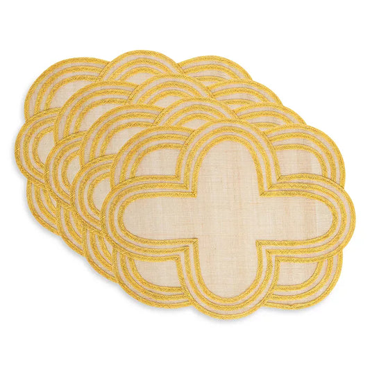 Juliska  Sunshine Yellow Scallop Stripe Placemat